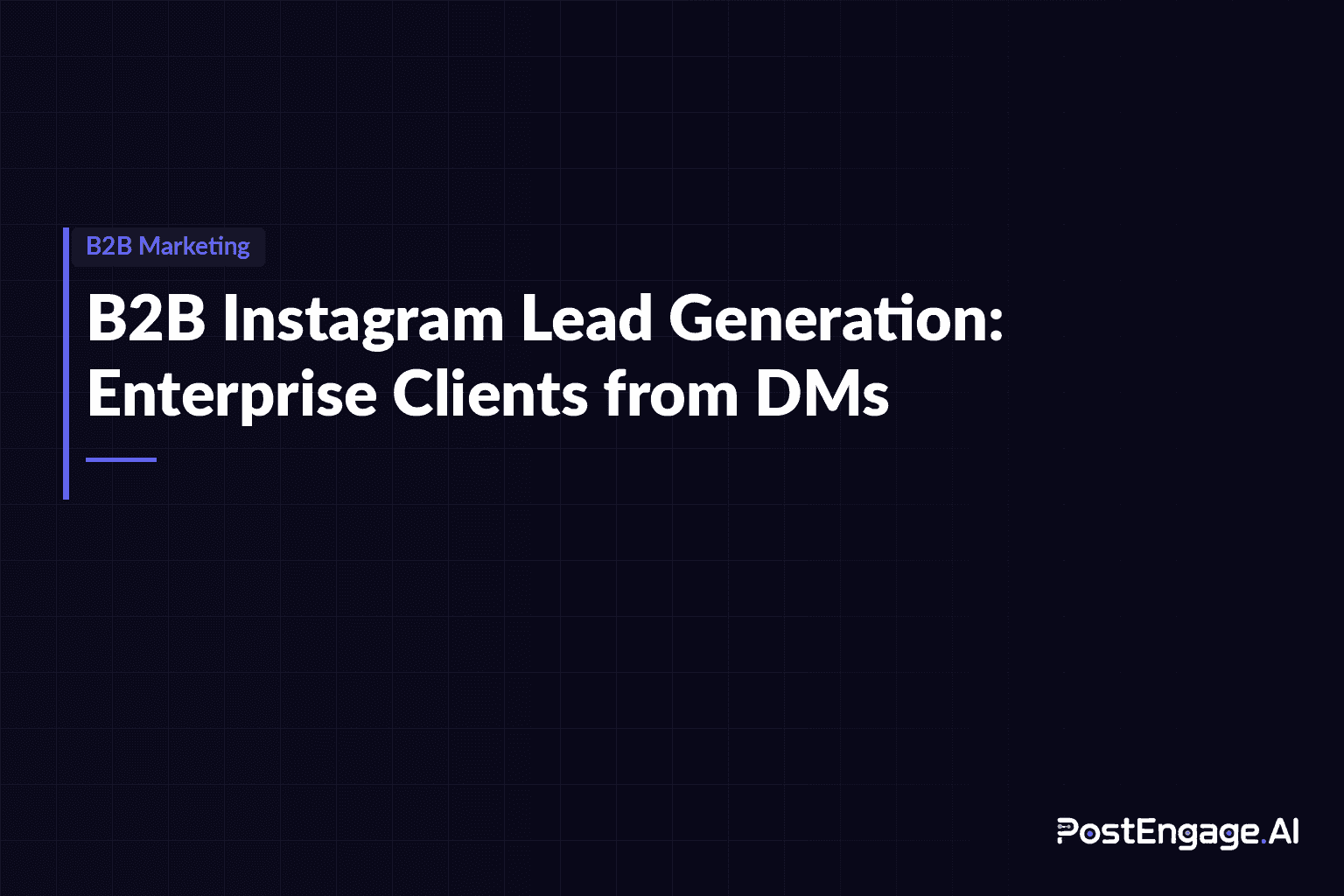 B2B Instagram Lead Generation