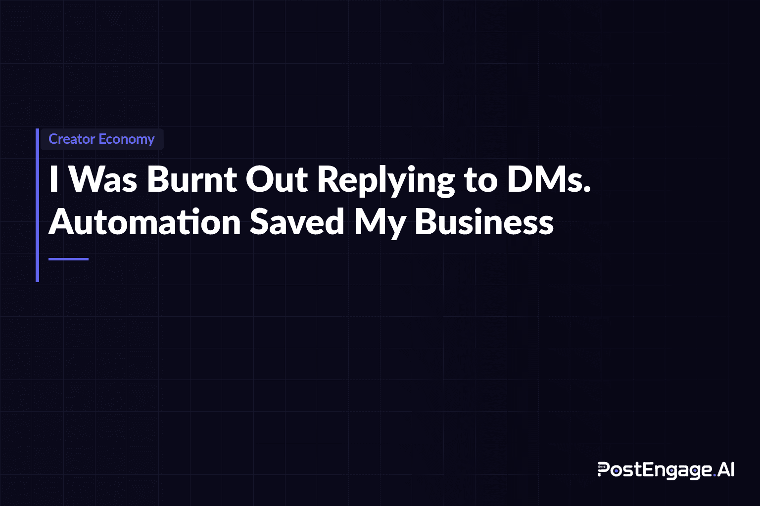 Creator Burnout Automation Solution