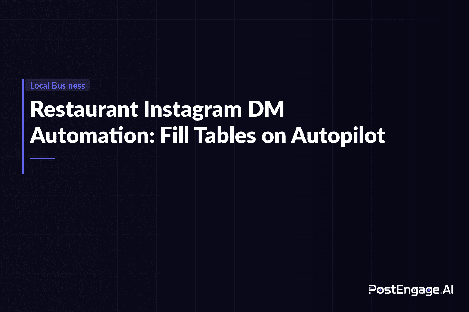 Restaurant Instagram Dm Automation