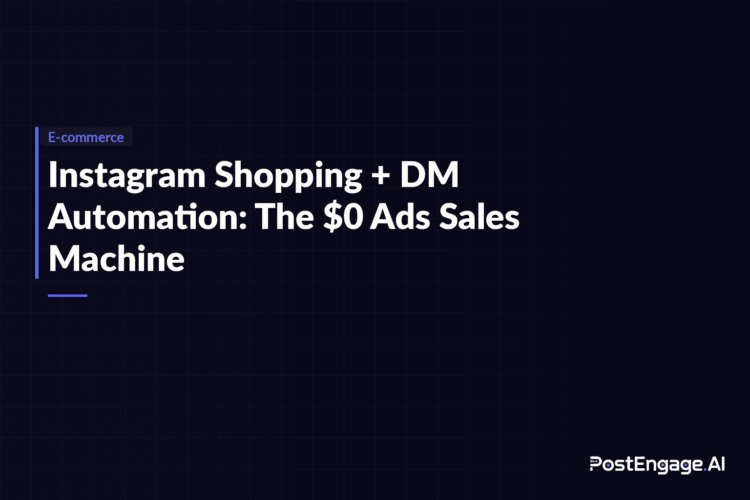 Instagram Shopping Dm Automation