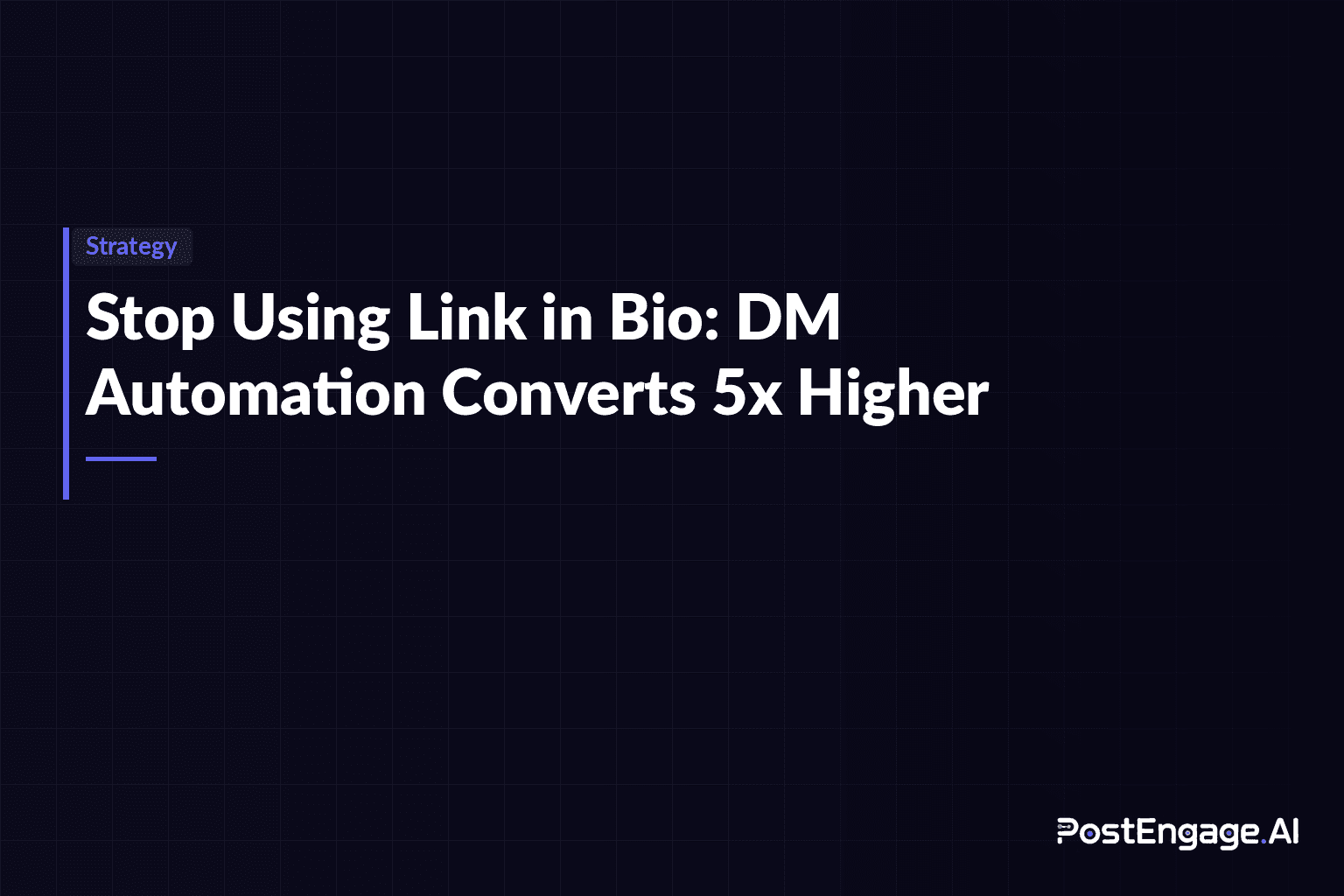 Stop Using Link in Bio: Why DM Automation Conversions Are 5x Higher