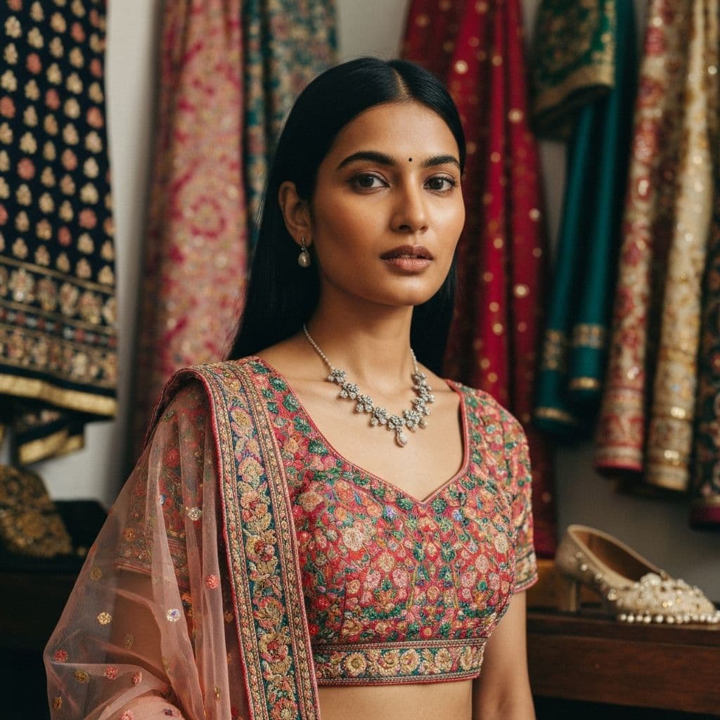 Indian fashion creator using PostEngage.ai